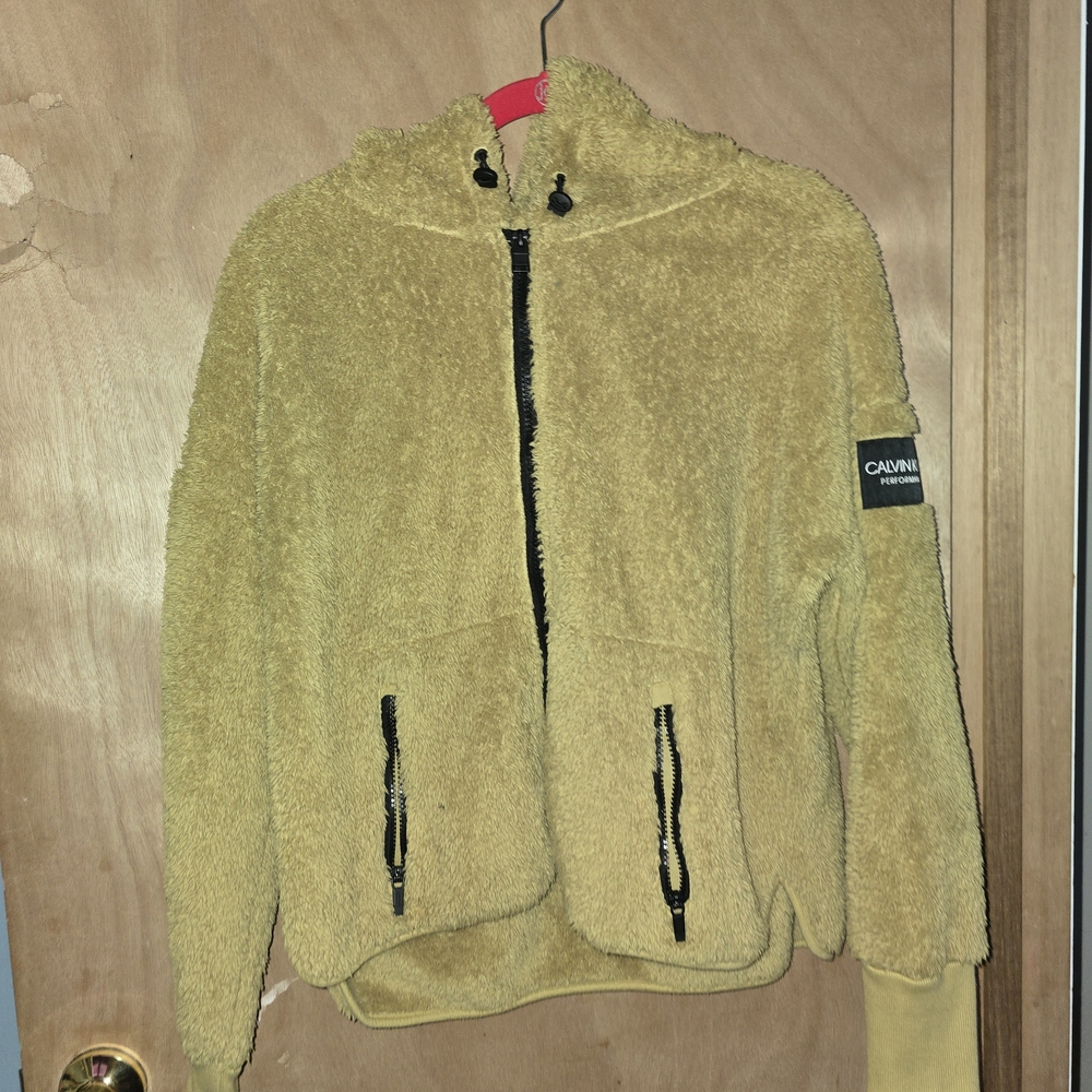 Calvin Klein Yellow Fleece Jacket